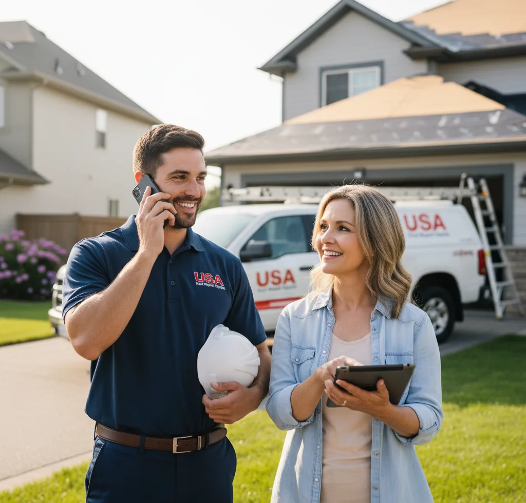 USA Roof Repair Experts customer support in Villisca